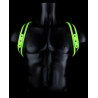 Ouch! Glow Harnais phosphorescent Sling Glow Noir-Vert Néon